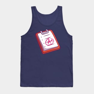 A+ Grade Report Cartoon Tank Top